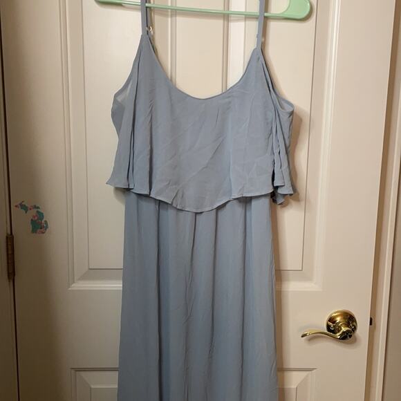 Show Me Your Mumu steel blue Caitlin Maxi dress L - Picture 8 of 8